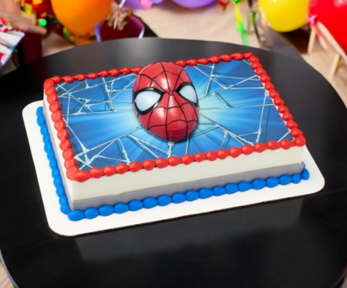 Marvel's Spider-Man™ Ultimate Light Up Eyes PhotoCake® Edible Image® DecoSet® Background Cake