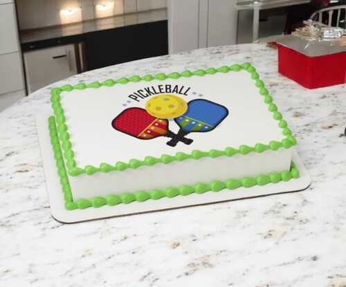 Pickleball PhotoCake® Edible Image® Cake