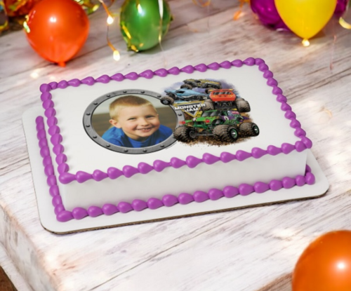 Monster Jam® Crunch Time PhotoCake® Edible Image® Frame