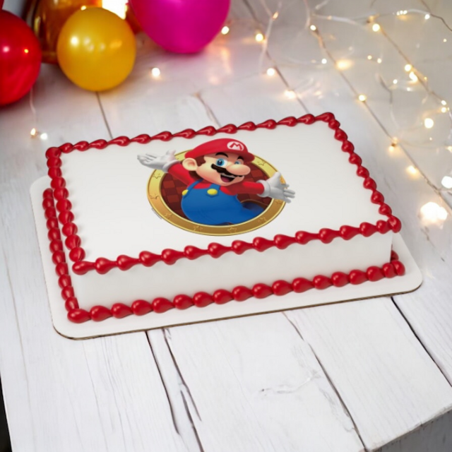 Super Mario™ Mario Here We Go! PhotoCake® Edible Image®